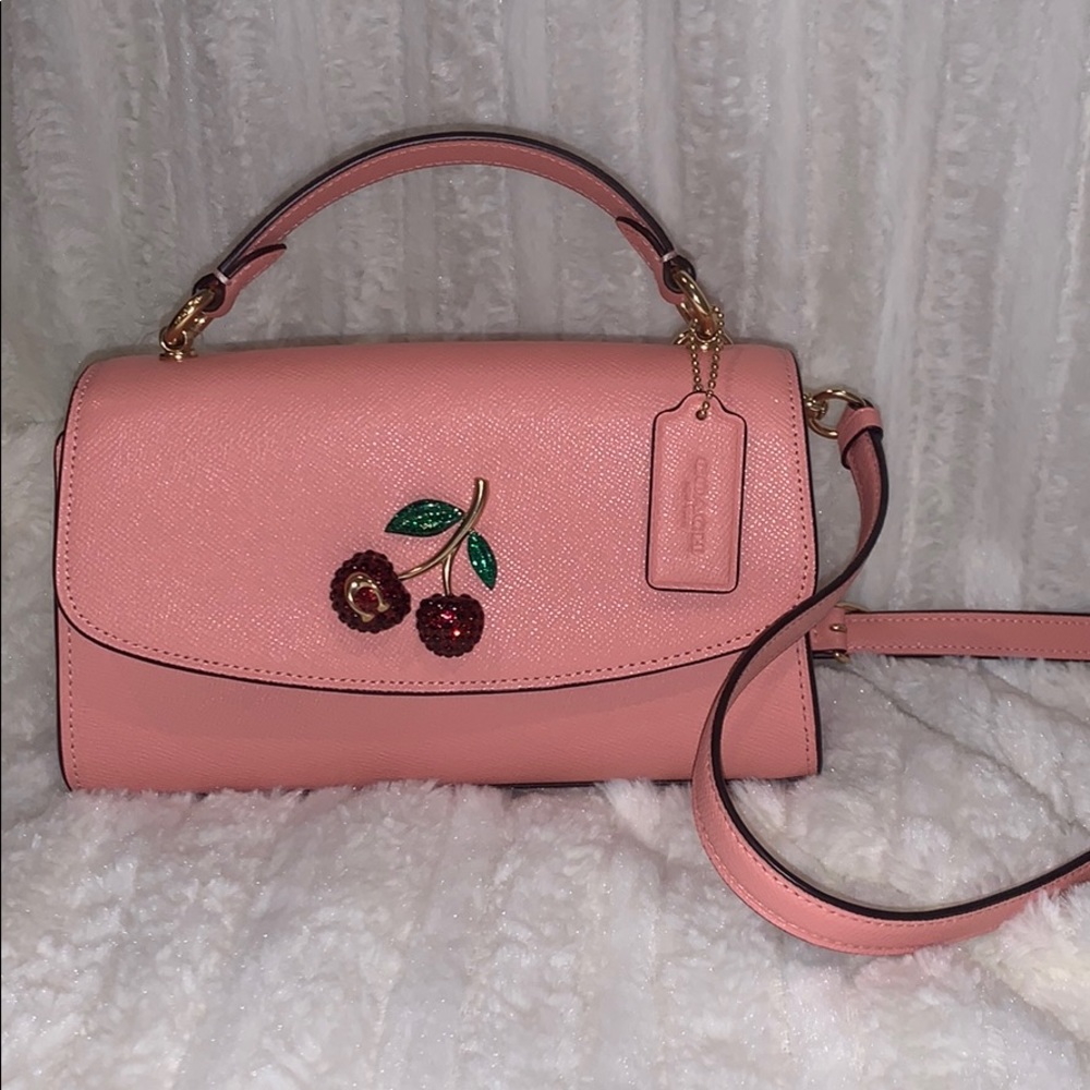 Coach Tilly Satchel 23 With Cherry